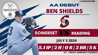 Ben Shields Vs. Reading Fightin’ Phils 7/4/24