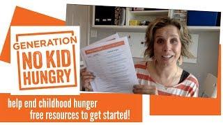 help end childhood hunger: resources to get you started!