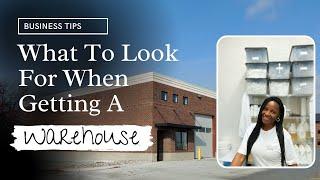 What To Look For BEFORE Getting Your First Warehouse | Prolific Gabrielle