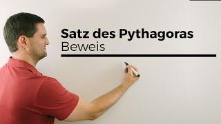 Satz des Pythagoras, Beweis der Formel mittels Quadrat | Mathe by Daniel Jung