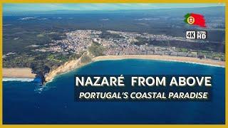 Drone Tour of Nazaré, Portugal: Big Waves, Cliffs, and Coastal Beauty 4K