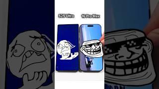 Samsung Galaxy S25 Ultra vs iPhone 16 Pro Max Speed Test #shots #shorts