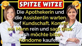 Spitze Witze: Die Apothekerin und seine Assistentin warten auf Kundschaft... lustig 