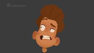 face rig in moho 2d animation luca animation character