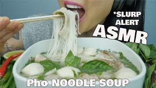 ASMR PHO NOODLE SOUP (SLURPING EATING SOUNDS) NO TALKING | SAS-ASMR