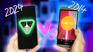 Android 15 vs Android 5 Lollipop: 10 Years Later!