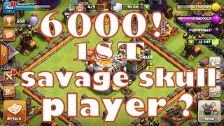 First Th11 Hits 6000 Trophies | Savage skull clash of clans