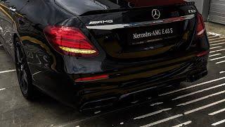 Звук выхлопа Мерседес Е63s AMG 4matic+ с прострелами / Sound Mercedes E63s AMG 4matic +