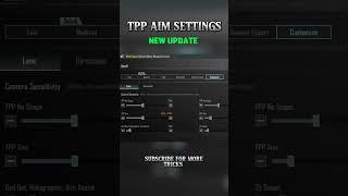 TPP AIM SETTINGS  For Guide BGMI & PUBG MOBILE  #pubgmobile #systumm_01_yt #bgmi