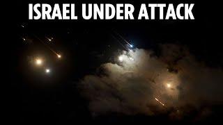 Iran launches 102 missiles into Israel as civilians rush to bomb shelters & sirens blare