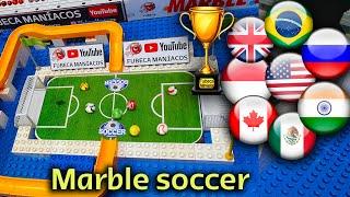 Marble Race Soccer Collision - Intense Showdown by Fubeca's Marble Runs