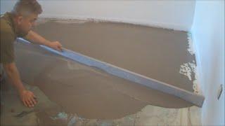 How-to Leveling a Concrete Floor with Straight Edge Mryoucandoityourself