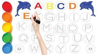 Abc Dotted Tracing, English Alphabet Writing, Preschool learning #abc #alphabets #kidschohantv 682