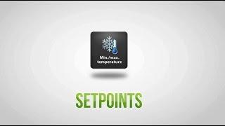 Setting the setpoints