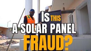 is this a Solar Panel Fraud ?