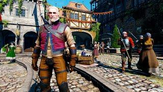 The Witcher 3 Wild Hunt - Novigrad Free Roam & Exploration 4K Gameplay