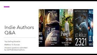 Indie Author Questions and Answers  Sept. 14, 2021