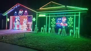 Christmas Light Show 2022 - Bluey Flashing Lights Skit