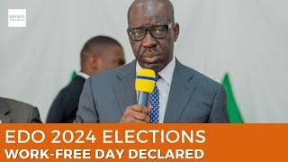 Edo State Set for Governorship Election: Work-Free Day Declared for Voter Participation