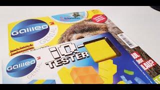 GALILEO Magazin mit IQ-Tester 08/2019 unboxing