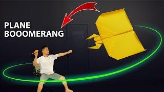 How to make a paper airplane Boomerang. Fold paper airplanes easily