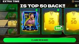 IS TOP 50 MARKET PICK BACK & 101 OVR MESSI RETRO STAR FC MOBILE 24 | RETRO STAR EVENT FC MOBILE!