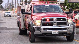 (eQ2B Brake + Air Horn) LACoFD Paramedic Squad 40 Responding