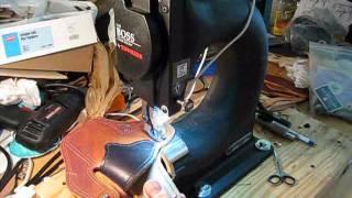 Bernie Holster:  Creating a ConcealMax Pro Holster on a Tippmann Boss Leather Stitcher  Part 1