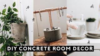 DIY CONCRETE ROOM DECOR for $1 (Tumblr Inspired + SUPER EASY) // Lone Fox