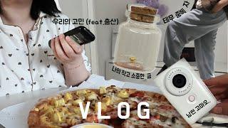 Vlog 캐논V10선물, 재택근무일상, 금모으기시작,신혼부부 고민 , 테무템 추천 비추천