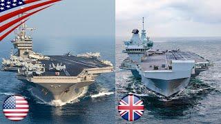 US & UK Dual Supercarrier Deployment in NATO Exercise in the North Sea