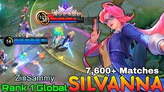 7,600+ Matches Silvanna Double MVP Gameplay - Top 1 Global Silvanna by ZinSammy - Mobile Legends