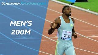 Noah Lyles reaches series final with 200m victory in Zurich - Wanda Diamond League 2023