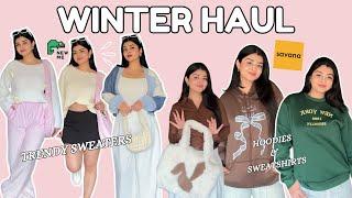 WINTER WEAR HAUL | SAVANA & NEW ME | TRENDY SWEATERS