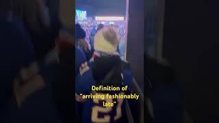 Arriving to Bills playoffs fashionably late gives chills!. #bills