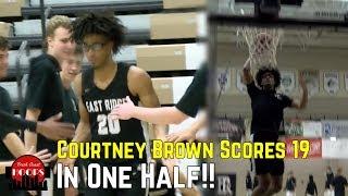 UW-Milwaukee Commit Courtney Brown Jr. Scores 19 Points In One Half!