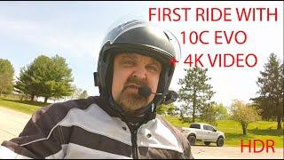 Sena 10C EVO First Ride and 4K Test