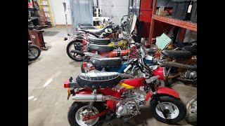 Trail Buddy Inc. Overflowing with CT70 and Z50 classic Honda Mini Bikes