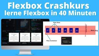 Flebox Tutorial - lerne Flexbox in 40 Minuten (incl. Projekt)