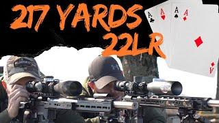 22LR Splitting Playing Cards at 217 Yards; Impossible Shots Episode 5