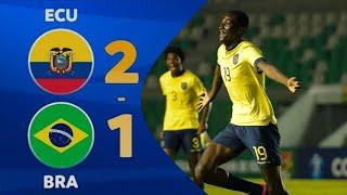 #Ecuador vs #brasil [2-1] "RESUMEN DE GOLES" | CONMEBOL SUB 15 | Pasión por Liga de Quito