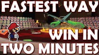 FASTEST METHOD: Scissors Boss Guide, win in 5 TURNS/ ~2 minutes! Paper Mario: The Origami King Guide