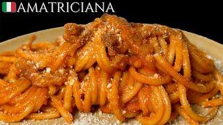 RECIPE THE PASTA ALL'AMATRICIANA authentic  TAUGHT BY AN ITALIAN GRANDMOTHER