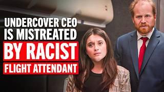 Racist Flight Attendant Mistreats Passenger, Until He Discovers THIS!