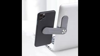 Laptop Screen Monitor Side Mount Clip Magnetic Phone Holder Adjustable Bracket