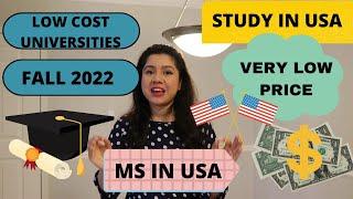 How to study MS in USA for FREE | 6 shockingly Affordable Universities 