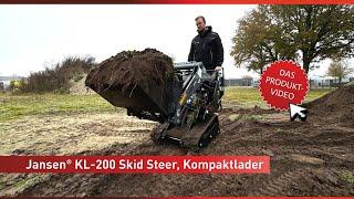 JANSEN® KL-200 Kompaktlader – Der flexible Stand-On Multilader für Land- & Forstwirtschaft 