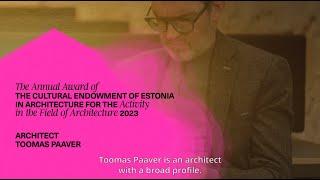 Saade: EAP23 - Arhitekt Toomas Paaver/Broadcast: EAA23 - Architect Toomas Paaver