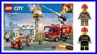 Lego City 60214 | Burger Bar Fire Rescue | Unboxing and Speedbuild