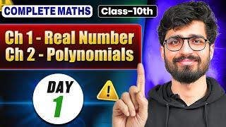 Class 10 Maths - Day 1 || Real Numbers & Polynomials || Class 10 || Alakh Pandey || Ritik Sir